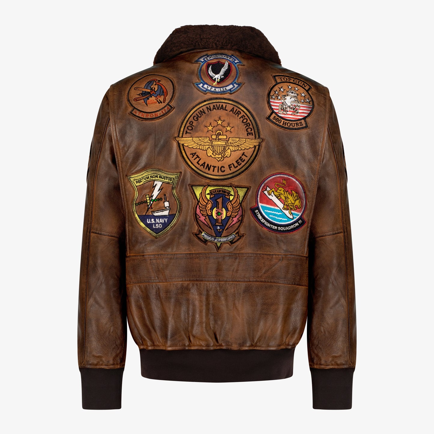 TOP GUN® TOP HOOK OAK LEATHER JACKET