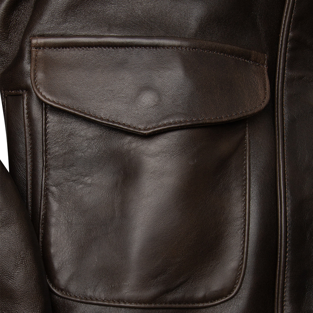 100 Mission Pilot’s A-2 Bomber Jacket OakLeather Handmade
