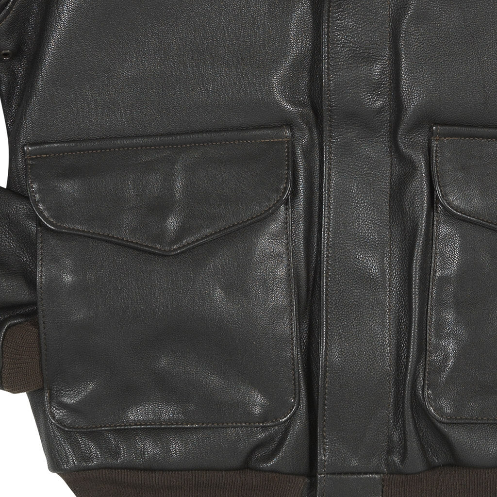 Oak Leather U.S.A.F. 21st Century Long Jacket Brown