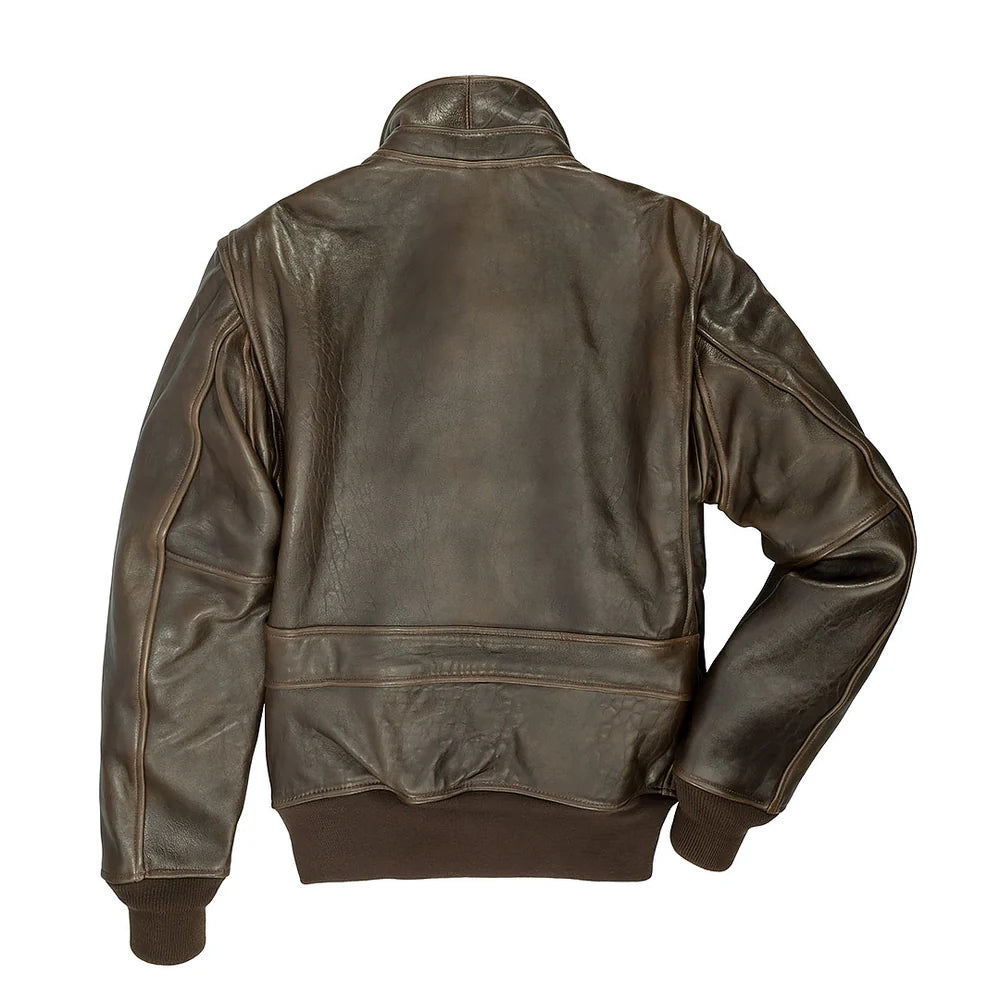 Back view of The Mod Raiders™ Jacket in Brown Oak Leather