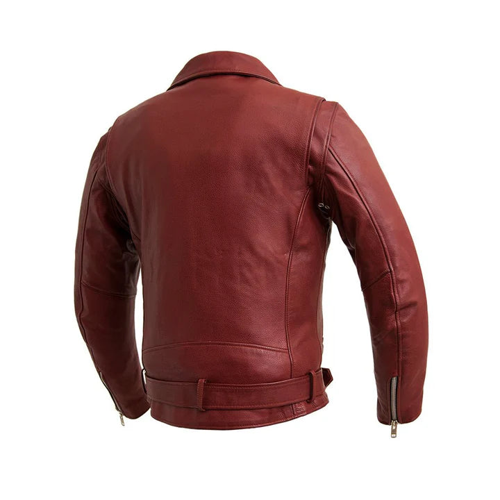 Handmade Pakistan Fillmore black oak leather biker jacket
