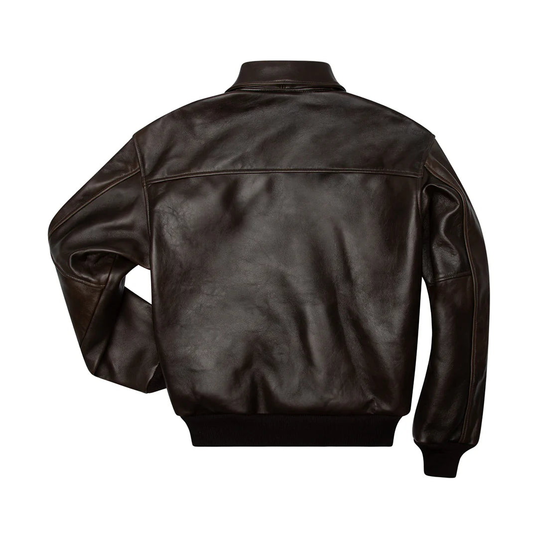 100 Mission Pilot’s A-2 Bomber Jacket OakLeather Handmade