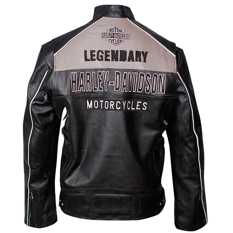 Handmade Pakistan Harley-Davidson oak leather Votary biker jacket