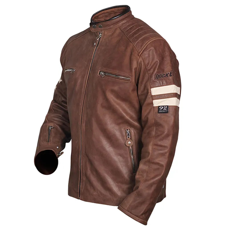 Men’s oak leather Joe Rocket Classic 92 biker jacket Pakistan