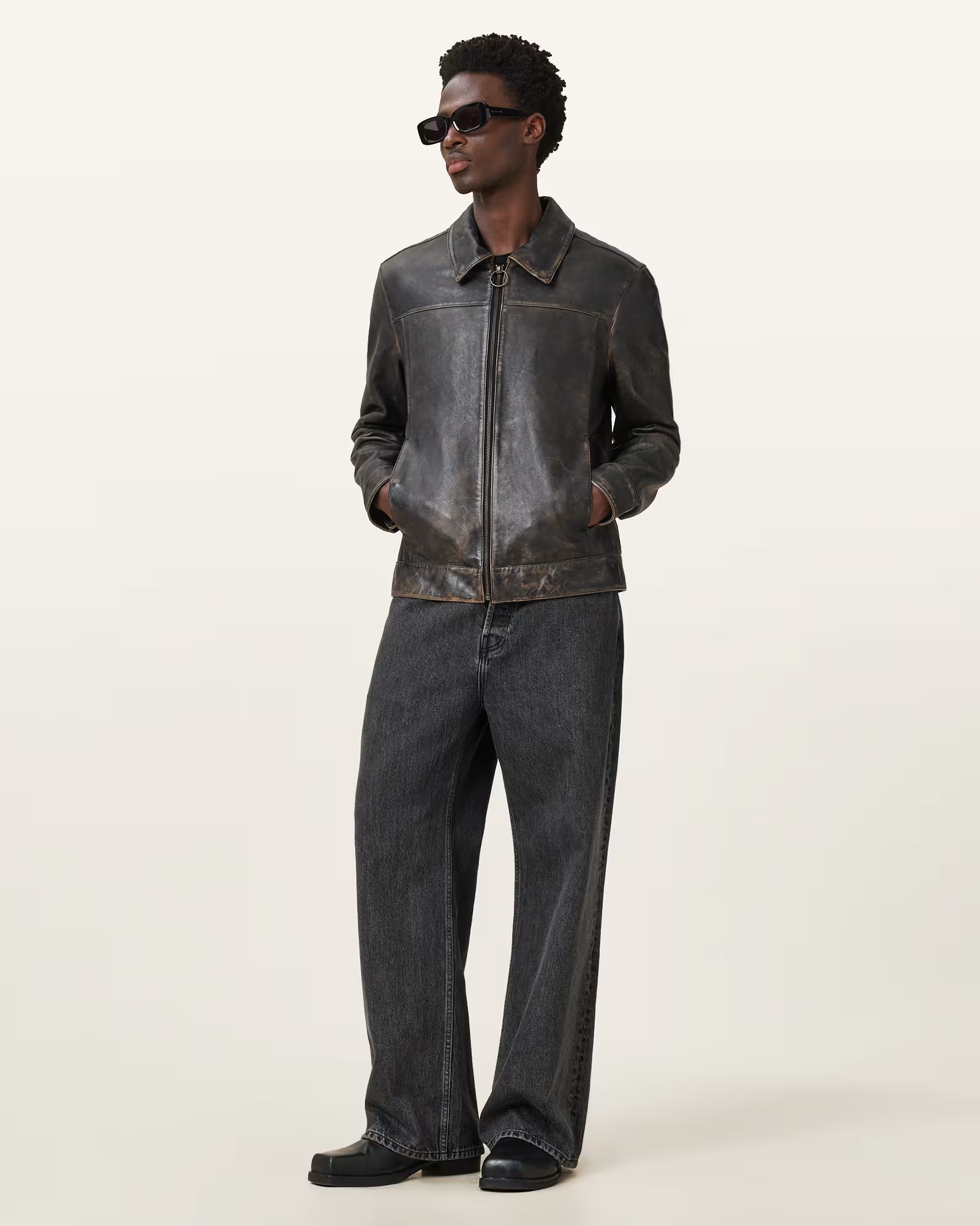 made in Pakistan from full-grain leather