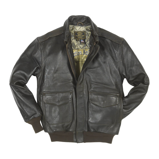 OakLeather Antique Lamb Jacket Z2567MM in Brown front view