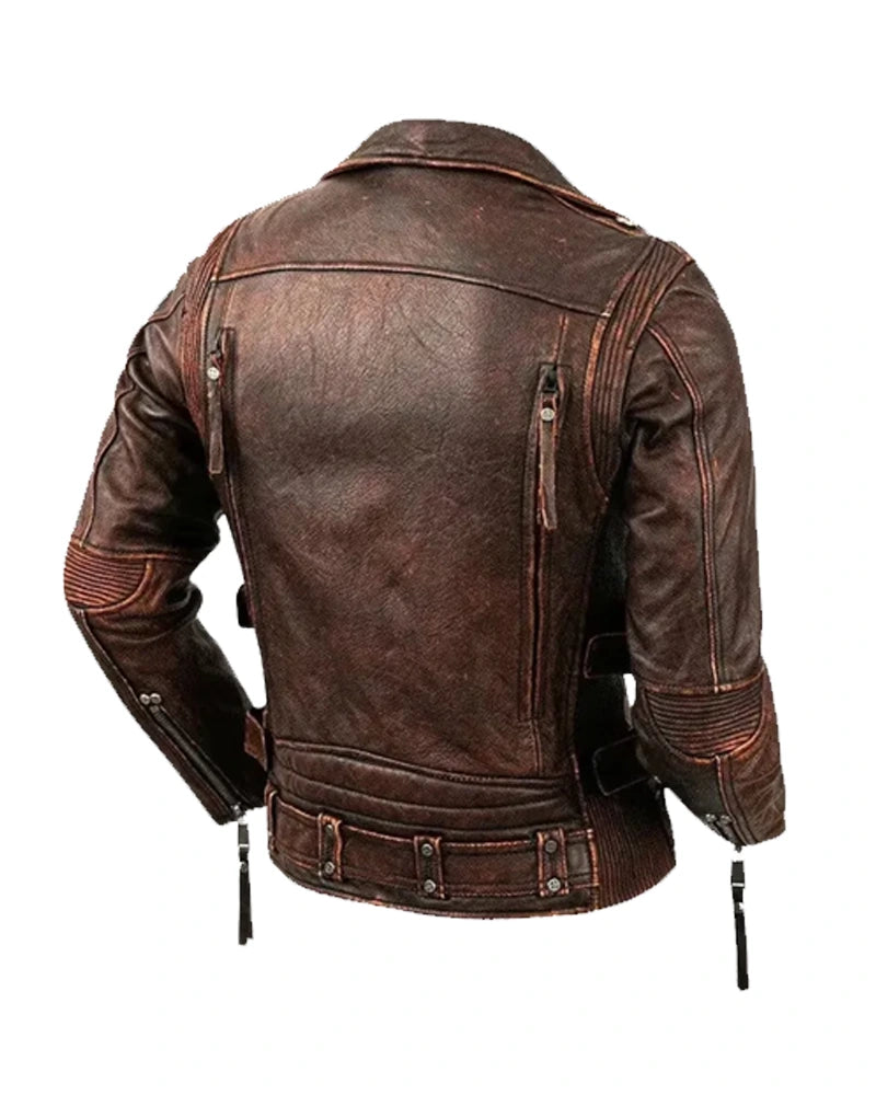 Handmade in Pakistan OakLeather Genuine Cowhide Biker Jacket