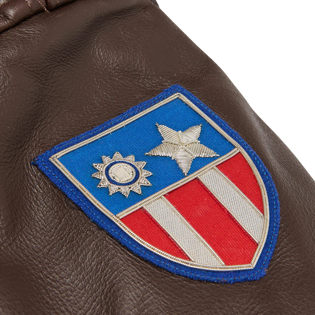 OakLeather Handmade in Pakistan Flying Tigers Bomber Jacket