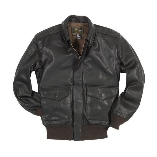 OakLeather U.S.A.F. 21st Century A-2 Jacket Z21V41 Brown front view