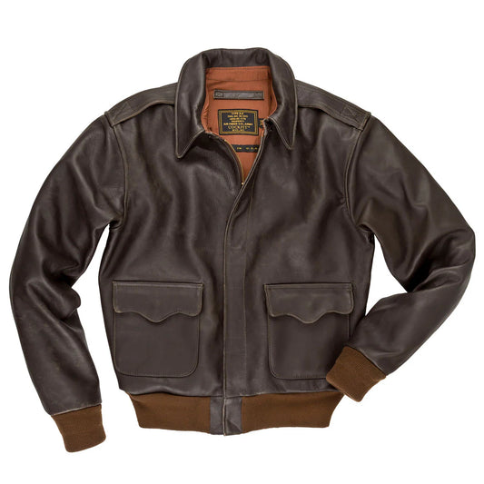 OakLeather 40th Anniversary A-2 Flight Jacket Front View