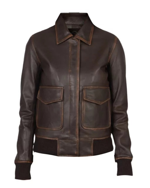 oak-leather-women-a2-brown-jacket-front