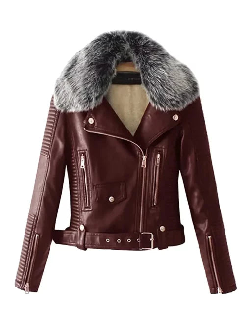 oak-leather-women-faux-fur-quilted-moto-front