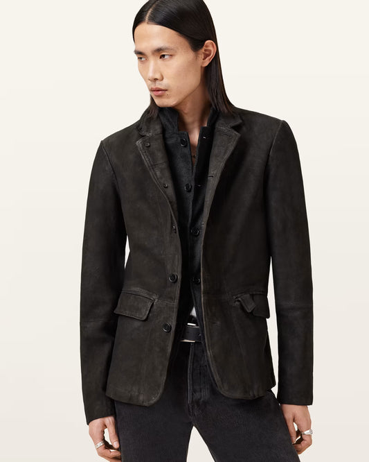 Oak Leather XYZ full-grain leather jacket for men – premium outerwear