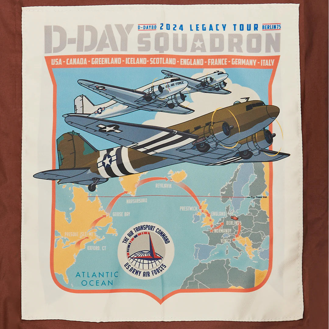 OakLeather D-Day Squadron 2024 80th Anniversary A-2 Jacket Z21C016