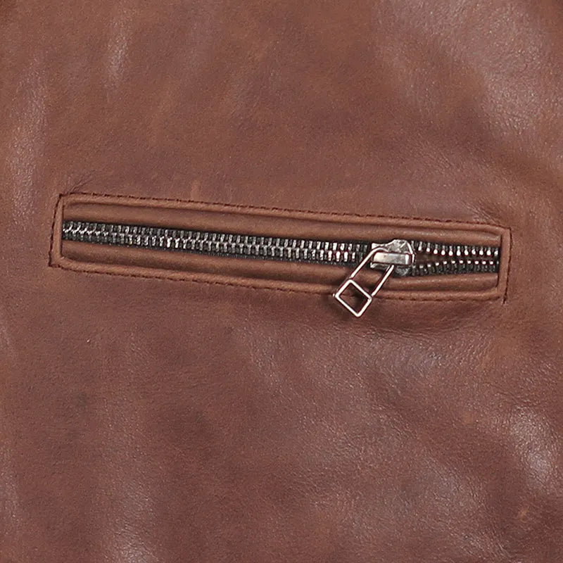 Premium craftsmanship on Joe Rocket Classic 92 oak leather jacket