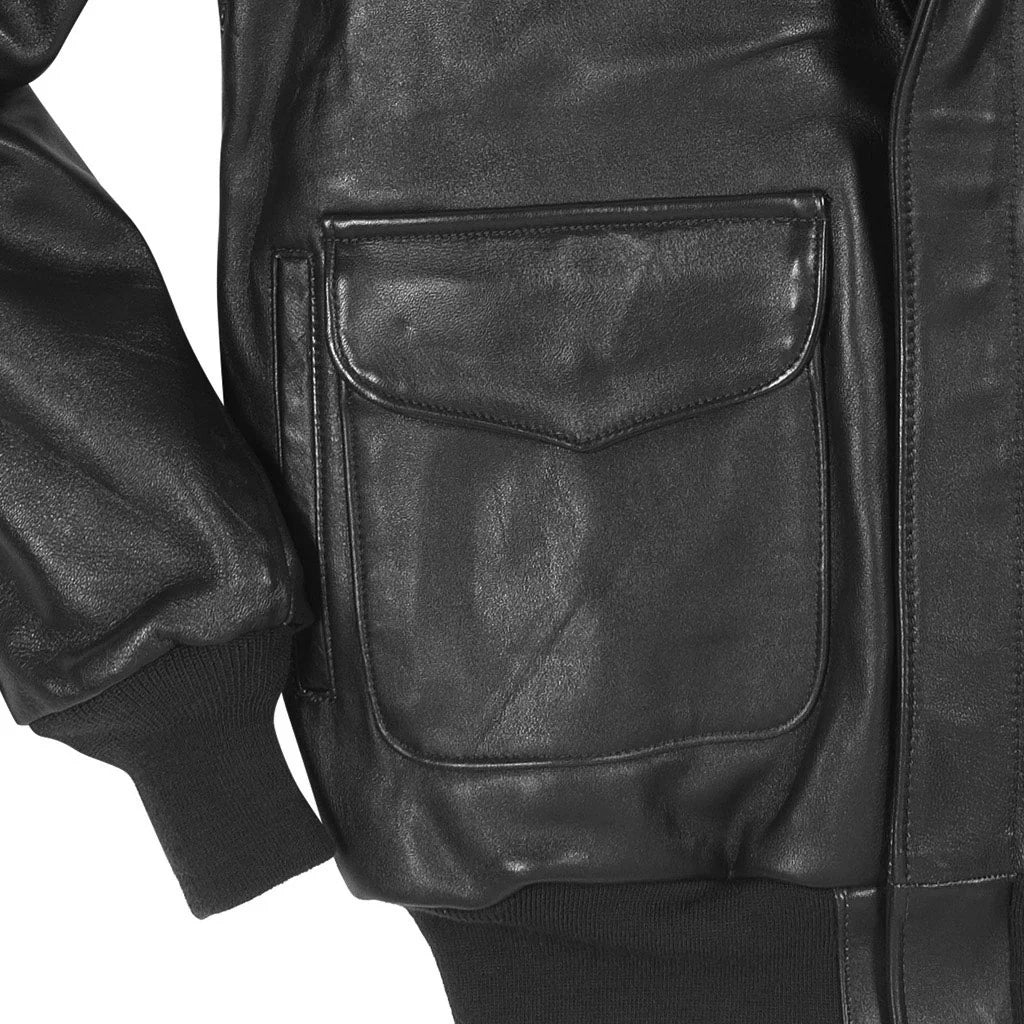 OakLeather Antique Lamb Jacket Long Fit Black