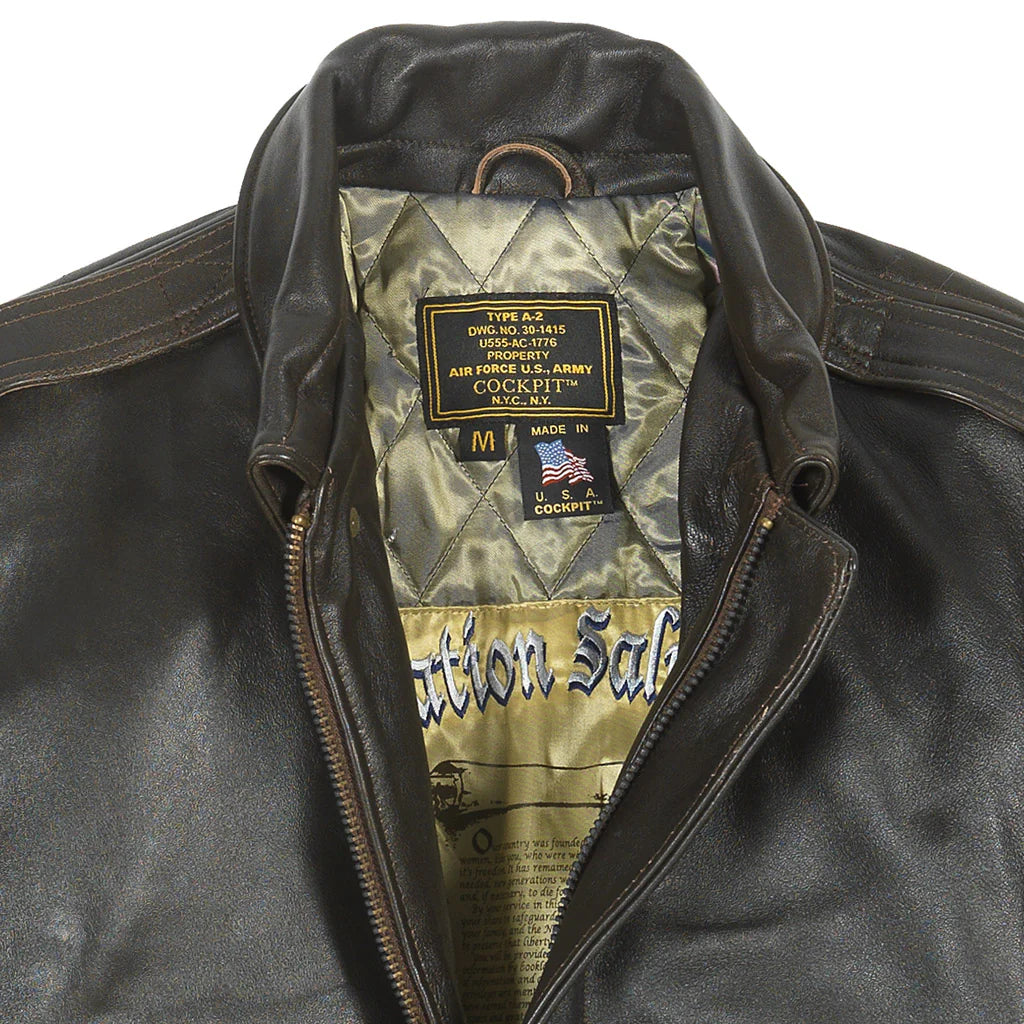 OakLeather Antique Lamb Jacket Long Fit Brown