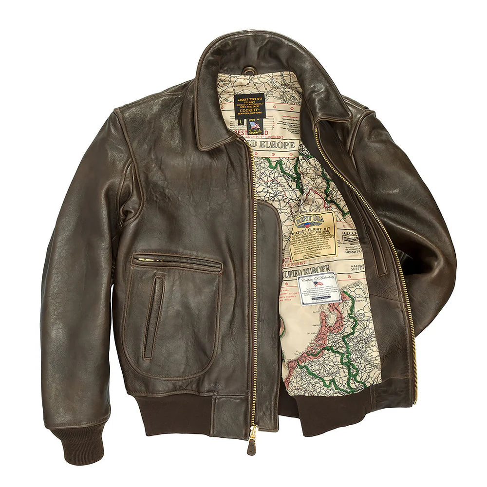 Side profile of The Mod Raiders™ Brown Oak Leather Jacket