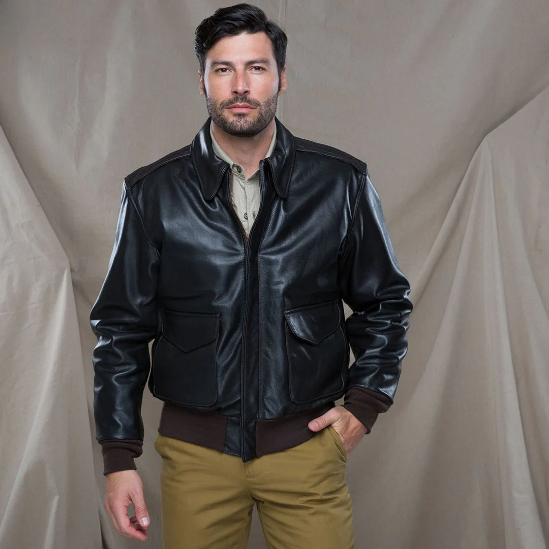 Oak Leather U.S.A.F. 21st Century Jacket Brown